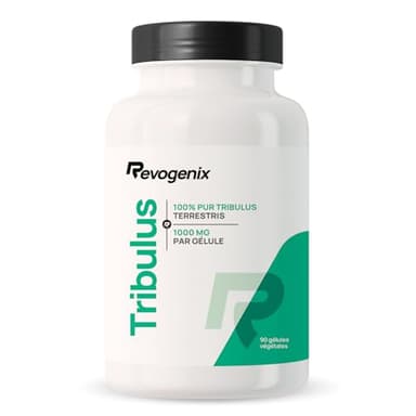 Tribulus Terrestris 1000 mg par Gélule | Riche en Saponines 10:1 | Favorise la Croissance Musculaire, les Performances Sportives et la Libido | Energie & Endurance | 90 Gélules Vegan | Revogenix