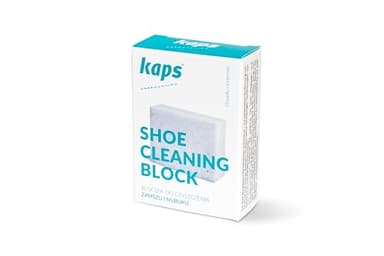 Kaps Gomme pour Cuir Nubuck et Daim, Élimine les Taches, Gomme Nettoyante pour Chaussures, Sièges Véhicule, Revêtements de Cuir et Accessoires, Block