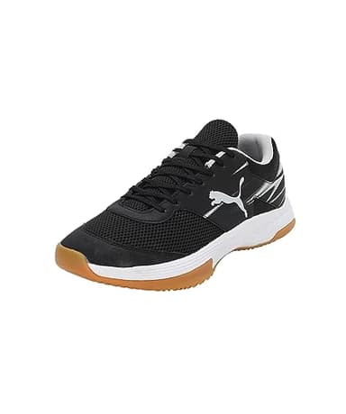 PUMA Unisex Varion Ii Chaussures d'intérieur, Puma Black Cool Light Gray Yellow Blaze Gum, 43 EU