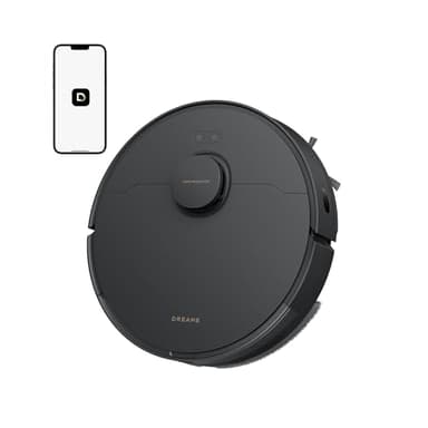 DREAME D20 Robot Aspirateur, 13 000 Pa, Brosse Duo pour Poils d'Animaux, Navigation Laser, Aspirateur et Laveur 2-en-1, Sols Durs et Tapis/Moquettes, Batterie 5 200 mAh, Application et Commande Vocale