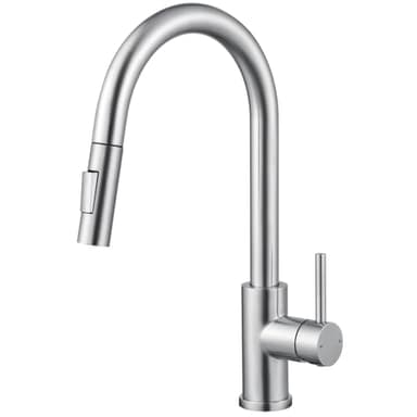 CECIPA Robinet Cuisine Douchette, Mitigeur Cuisine avec Douchette Extractible 2 Modes de Pulvérisation, Robinetterie Evier de Cuisine Pivotant à 360° Chaud et Froid en Acier Inoxydable - SÉRIE SOFETIY