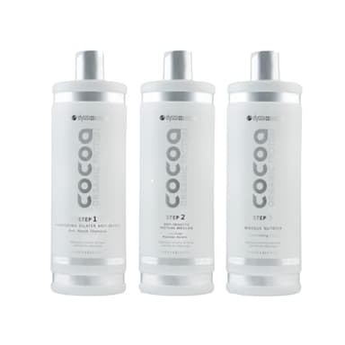 Kit Lissage Tanin Cocoa Organic Protéine - 3x1L | Lissage Naturel, Hydratation Intense, Anti-Frisottis, Brillance Longue Durée | Pour Cheveux Abîmés et sans Volume