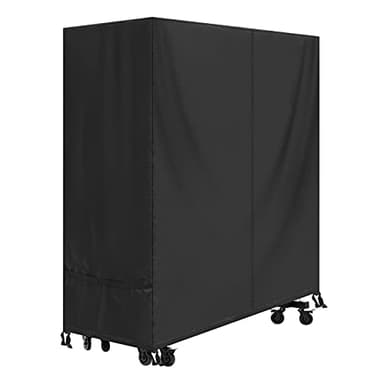 SIRUITON 165 x 70 x 185 cm Housses de Table Ping Pong Polyester Oxford Couverture de Protection Tennis Table, Imperméable Housse pour Table de Ping Pong Extérieure