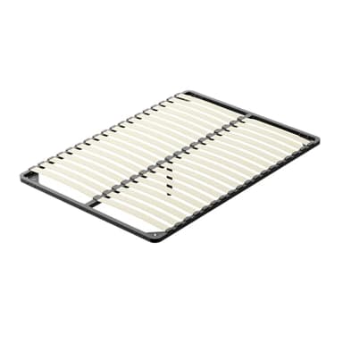 TEENO Sommier 2x18 Lattes - Lit avec Sommier à Lattes sans Pieds et avec 1 Pied Ajustable - sans Box-Spring - Livré en 2-5 Jours (140x190cm)