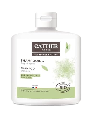 Cattier Shampooing Cuir Chevelu Gras Argile Verte 250 ml