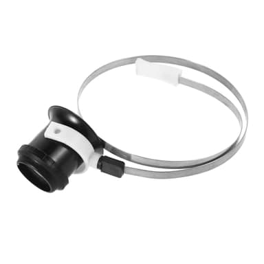 VERDANVERSE Loupe de Réparation Montre Tête avec Anneau INOX Grossissement Confortable pour Horlogers Bijoutiers et Techniciens Électroniques Outil Précision Portable