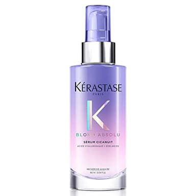 KÉRASTASE Blond Absolu - Sérum Cicanuit - Sérum de Nuit Réparateur - Nourrit & Renforce - Acide Hyaluronique & Edelweiss - Cheveux Blonds Décolorés ou Méchés - 90 ml