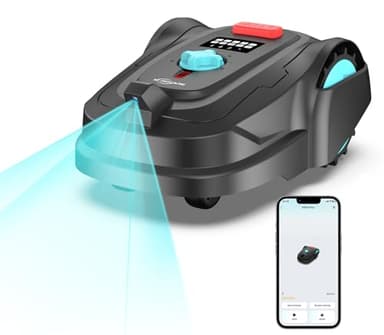 YARDCARE M800Plus Robot Tondeuse sans Fil Périphérique, GPS & Vision IA, 800 m², Tondeuse Robot sans Câble, Mode de Tonte en U, Détection de 150 Obstacles, Recharge Automatique, Contrôle Via App