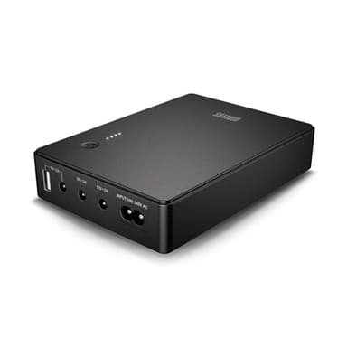 Shanqiu Mini UPS Onduleur pour Router, Modem, Caméra de Sécurité, Entrée AC Sortie 5V USB 5V 9V 12V DC 2A (37Wh)