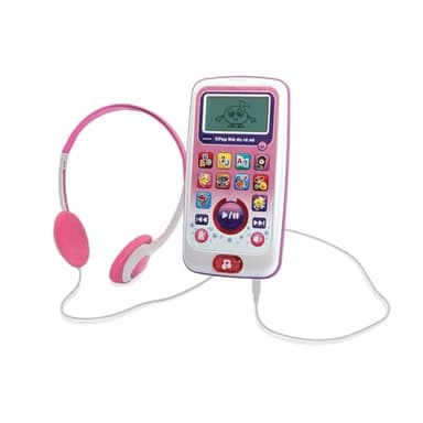 VTech 196255 V.Pop Kid Do, Ré, Mi - Baladeur Musical Éducatif/3-6 Ans - Version FR, Rose