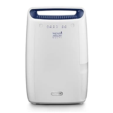 De'Longhi DEX212F Tasciugo AriaDry Déshumidificateur d'air pour maison, 300 W, 12 L, 37 dB, plastique, blanc