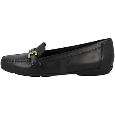 Geox Femme D Annytah Moc A Mocassins, Black, 39 EU