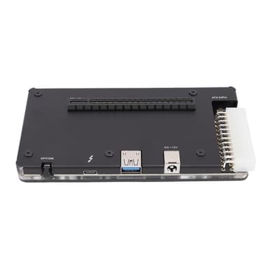 ciciglow Station d'accueil GPU Externe, GPU Externe adapté pour Station d'accueil pour Carte Graphique Thunderbolt 4 EGPU avec Interface PCIE USB4.0 ATX 24 Broches, Boîtier EGPU avec