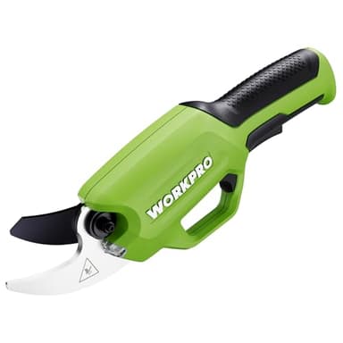 WORKPRO Sécateur Électrique 7,2 V, Professionnel Secateur Electrique avec Lames en SK5, Batterie 2000 mAh, Diamètre de Coupe de 19 mm pour Jardins, Branches et Arbres Fruitiers