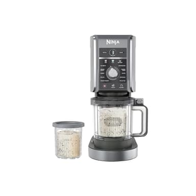 Ninja NC501 CREAMi Deluxe Machine à crème glacée et à friandises glacées 11 en 1 pour sorbet, milkshakes, boissons plus, 11 programmes, avec 2 récipients à pinte XL de taille familiale, parfait pour