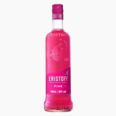 ERISTOFF Liqueur Pink Vodka, 18 % Vol, 70cL / 700mL, Spirit Vodka aux Arômes de Fraise Vibrante