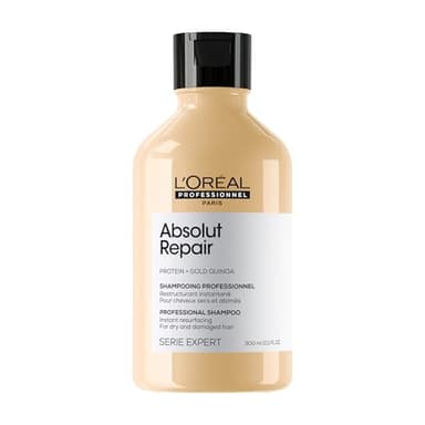 L'OREAL PROFESSIONNEL - Shampoing Restructurant Instantané Absolut Repair - Homme & Femme - 77% de Dommage en Moins - 7x Plus de Brillance - Cheveux Secs & Abîmés - 300 ml