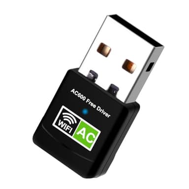 Aigital WiFi Adaptateur Clé WiFi Double Bande 600Mbps (2.4G/150Mbps + 5G/433Mbps),Mini USB WiFi dongle,pour Ordinateur de Bureau PC Compatible avec Windows 10/8/7/Vista/XP (Aucun Disque CD requis)