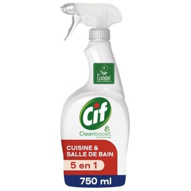 Cif Nettoyant Menager Spray 5En1 Multi-Usages, 750ml