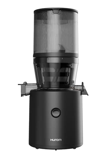 HUROM | Extracteur de jus |Extracteur à Jus de Fruits et Legumes | H320N | Presse à Froid | Moteur silencieux | Facile à nettoyer | Méga trémie intelligente | 2L | 200 Watt | Sans BPA | Noir