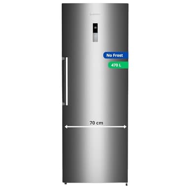GEDTECH Réfrigérateur armoire GSP470NFIX 470L - Largeur 70cm - No Frost - Classe E - Inox