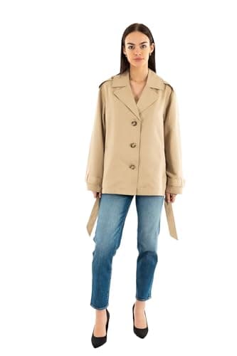 ONLY Onlline Short Trenchcoat OTW Noos Trench-Coat, Taupe, XL Femmes