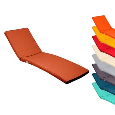 Linxor - Coussin déhoussable pour Bain de Soleil, transat - 183 x 60 cm - Plusieurs Coloris