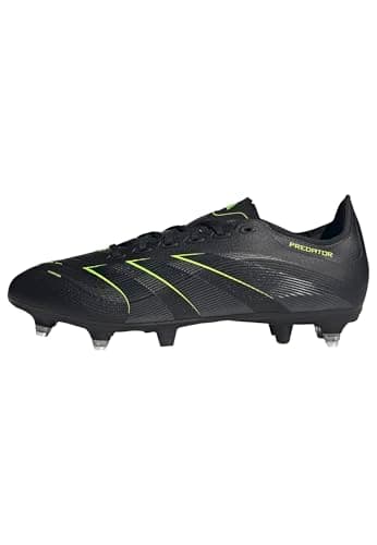 Adidas Mixte Predator League Soft Ground Football Boots, Core Black/Carbon/Lucid Lemon, 42 EU