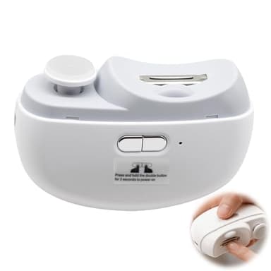 Horuili® Coupe-ongles électrique, Vernis à ongles, LED pour tailler et polir les ongles Avec fonction lime et lumière, ponceuse à ongles multifonctionnelle