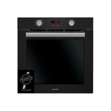 Four encastrable pyrolyse BRANDT BXP5559B - Noir - Multifonction - Porte froide - 67l - Fonctions vapeur