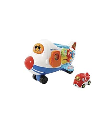 VTech - Tut Tut Bolides, Mon Super Avion Cargo 2 en 1 avec Timon Le P'tit Avion, 2 Voitures Enfant, Jouet Musical et Sonore, Cadeau Fille et Garçon de 1 an à 5 Ans - Contenu en Français