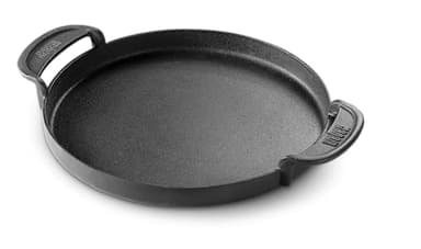 Weber Plancha en Fonte pour Gourmet BBQ System/répartition homogène de la Chaleur, idéale pour Poisson, légumes et Plats à la poêle – Noir (7421)