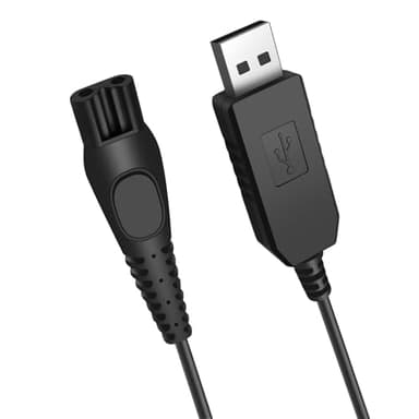 15V HQ8505 Rasoir Chargeur pour Philips Oneblade Pro S5465 QP6651 QP6652 BT5515 QP6510 QP6520 QP6530 QP6541 QP6620 QP6650 MG7745 MG7730 MG7720, avec Cable Alimentation Tondeuse Barbe 1M (Noir)