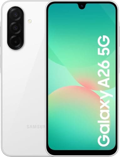 Samsung Galaxy A26 5G, Smartphone Android, 256 Go, Smartphone déverrouillé, Blanc
