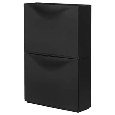 Ikea ASIA TRONES Meuble à chaussures Noir