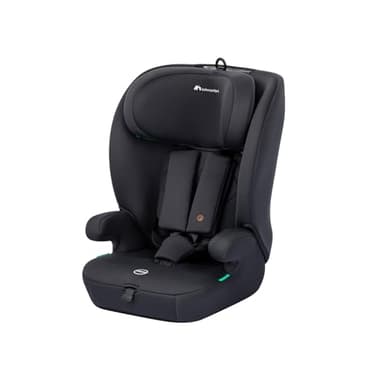 Bebeconfort Ever i-Safe, Siège Auto Rehausseur Évolutif, 15 mois-12 ans, 76-150 cm, Siège Auto, Sécurité R129, Protection Chocs Latéraux, 11 Positions d'Appui-tête, Accoudoirs Intégrés, Full Black