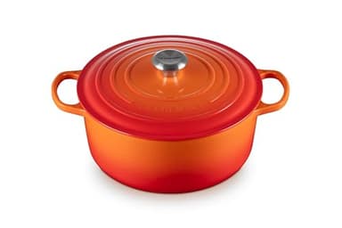 Le Creuset Cocotte Signature en Fonte Émaillée avec Couvercle, 28 cm, Ronde, 6,7 L, 6,125 kg, Volcanique, 21177280902430