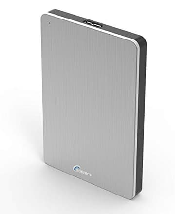 Sonnics 500 GO Argent Disque Dur Externe Portable USB 3.0 Super Rapide Vitesse de Transfert pour Une Utilisation avec Un PC Windows, Apple Mac, Xbox One et PS4
