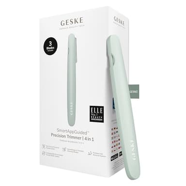 GESKE Precision Trimmer | 4 in 1 | Épilateur indolore hygiénique | Outil d’épilation précis | Visage & Corps | Appareil de toilettage | Lames hypoallergéniques faciles à changer | Tous types de peau