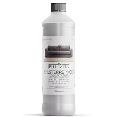 PURIVITA® Nettoyant Tissus d’Ameublement [750ML] - Produit pour Shampouineuse, Injecteur Extracteur - Détachant pour Canapés, Matelas, Coussins, Tapis & Moquettes - pour Maison & Sièges de Voiture