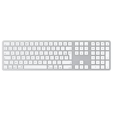 OMOTON Clavier Bluetooth pour Mac, Clavier sans Fil Rechargeable Multi-dispositifs avec 3 Canaux Bluetooth pour Apple Mac Pro/Mini, MacBook Pro/Air, iMac Pro, AZERTY Français, Argent