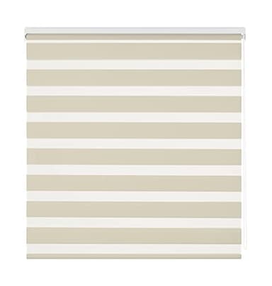 Estoralis | Vera | Store Enrouleur Jour Nuit Moderne | Double Tissu Uni | Beige | 145 x 180 cm. (Largeur/Hauteur) Taille du Tissu 142 x 175 cm. | Stores pour fenêtres et Portes
