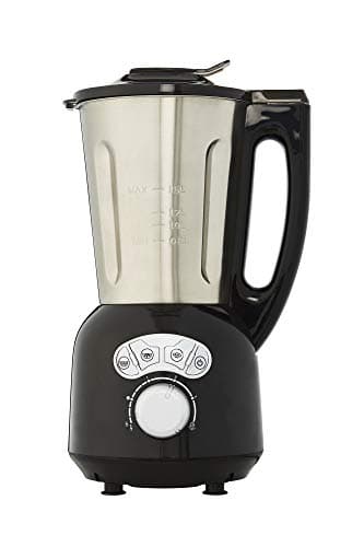 SENYA Blender Chauffant – Appareil à Soupe Chauffant et Mixant 1,5L, 5 Programmes automatiques : Velouté, Mouliné, Smoothie, Compote – Acier inoxydable, Arrêt automatique & Nettoyage facile, noir