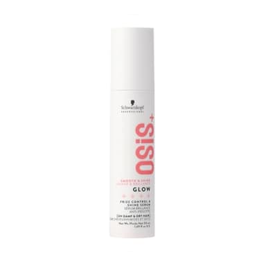 Schwarzkopf Professional OSiS Glow Sérum Anti Frisottis Brillance Sans Silicone Protection Thermique Pour Cheveux Ternes Rêches Facilite Le Coiffage Léger 50 ml
