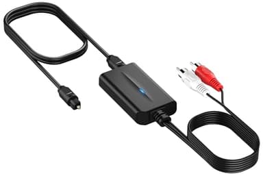 192 kHz DAC Convertisseur Audio Numérique vers Analogique, Optique SPDIF Coaxial Toslink vers RCA Adaptateur Stéréo L/R RCA Jack 3,5mm, pour TV Blu-Ray Xbox