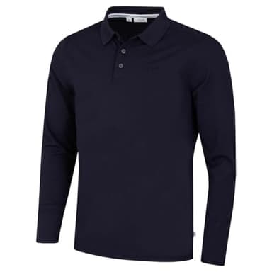 Calvin Klein Polo Campus à Manches Longues pour Homme - Marine - M