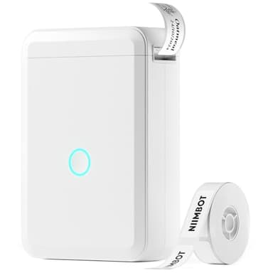 NIIMBOT D110 Étiqueteuse avec l'étiquettes, Imprimante d'étiquettes Autocollante Portable, Mini-imprimante Bluetooth pour la Maison, Le Bureau et l'école