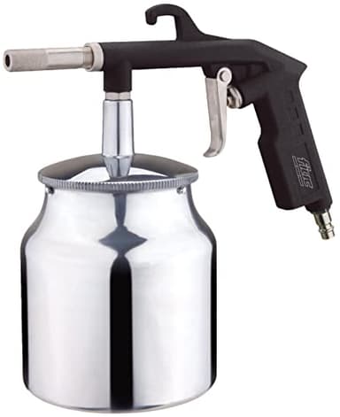 FIAC Pistolet de Sablage pour Compresseur avec Buse de 6mm, Sableuse avec Réservoir de Sable de 1L, Accessoire Compresseurs, Pression Max. 8 Bar, Noir