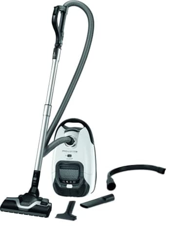 Rowenta Silence Force Aspirateur avec Sac Ultra Silencieux, Performant, Capacité 4,5 L, Très Bien accessoirisé avec 3 Accessoires, Fabriqué en France RO7457EA Blanc