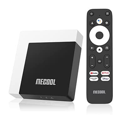 Android TV Box 11.0, MECOOL KM7 Plus Smart TV Box 4K HDR 2 Go 16 Go Prise en Charge 2,4 G/5,0 G/BT 5.0/AV1 Lecteur multimédia de Streaming à Distance GTV avec Amlogic S905Y4 Netflix Google Assistant